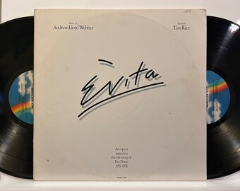 Evita 1976 OG Vintage Vinyl Soundtrack Double Album