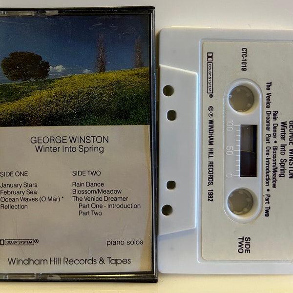 George Winston Winter Into Spring 1982 Original Vintage Audio Cassette Tape