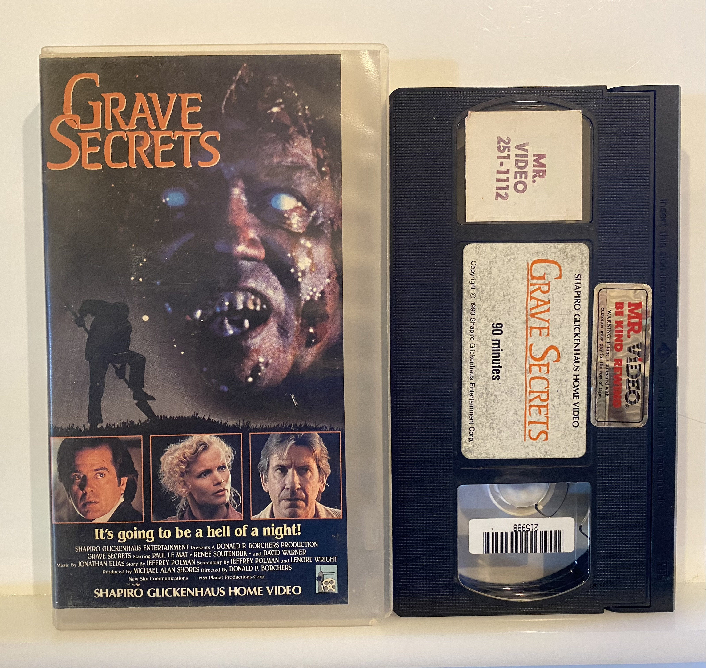 Grave Secrets 1989 Vintage VHS Movie Cassette Tape picture