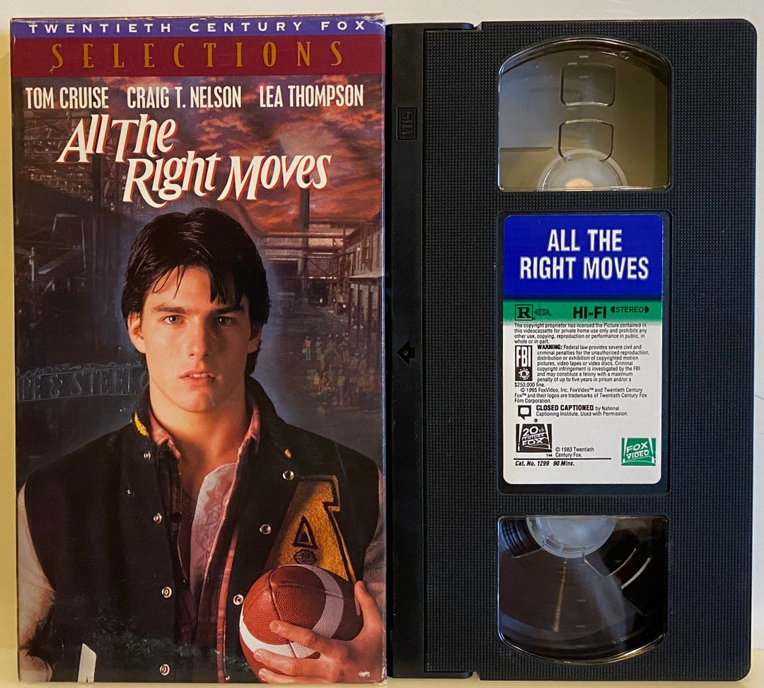 All the Right Moves 1983 Vintage VHS Movie Cassette Tape - Etsy