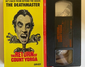 The Return of Count Yorga 1971 Vintage VHS Video Movie Cassette Tape