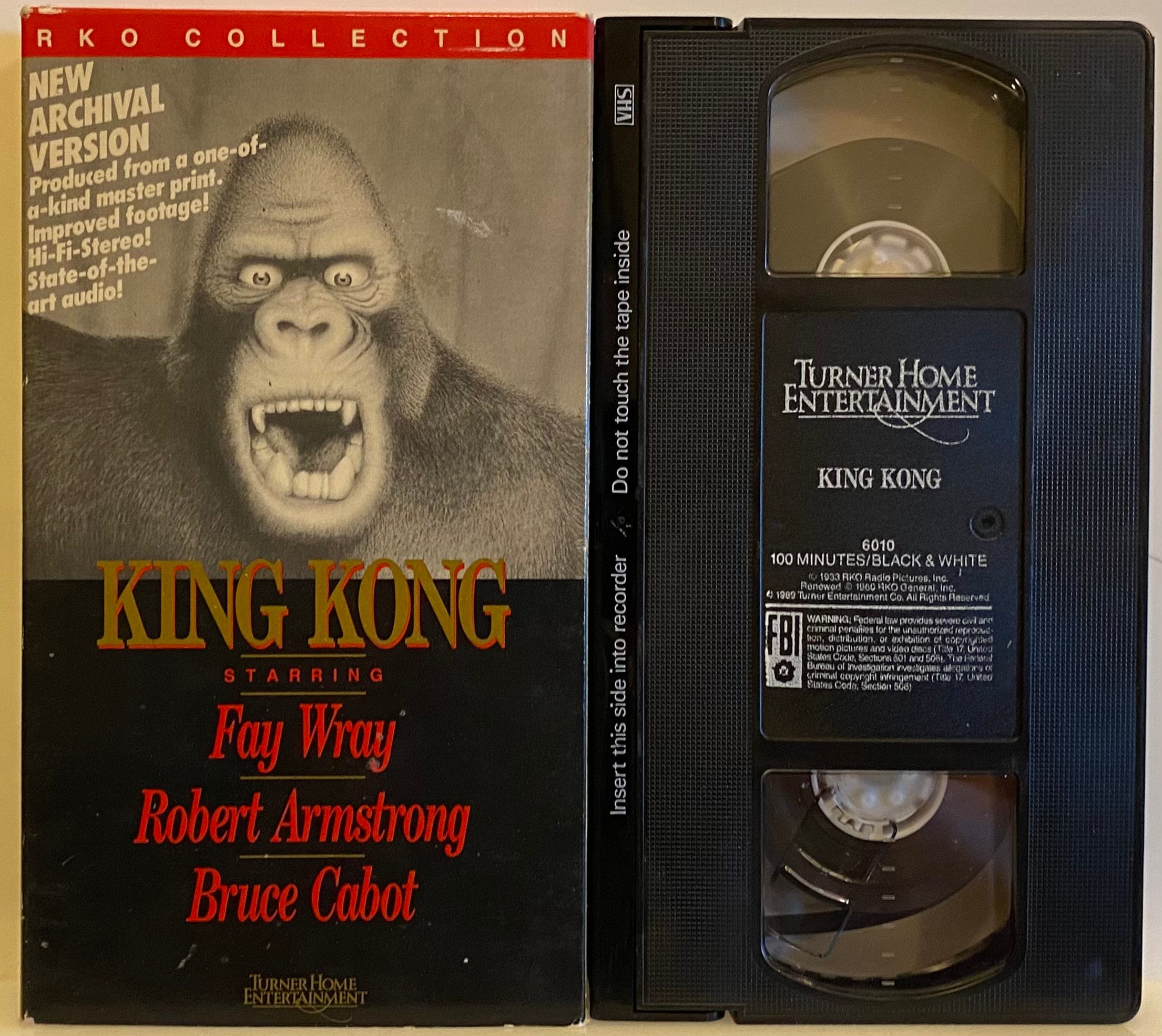 King Kong, the original uncut version, 1933, B&W, VHS Nostalgia  Merchant 86112050133