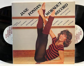 Jane Fonda's Workout Record - 1981 OG Vintage Vinyl Double Album