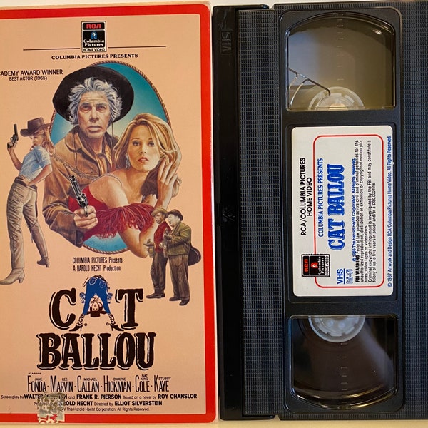 Cat Ballou 1965 Vintage VHS Video Movie Cassette Tape