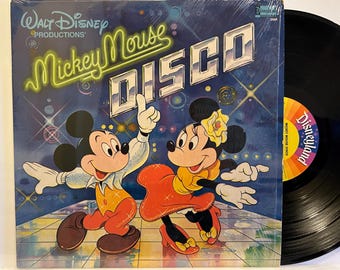 Vintage Mickey Mouse Disco Album LP Vinyl Record 1970s Disney RARE