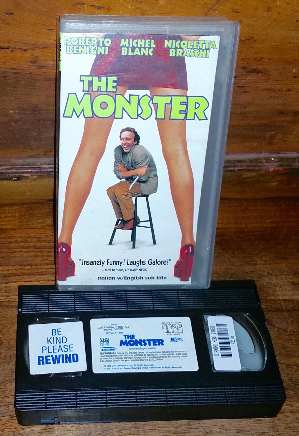 The Monster Vintage VHS Movie Cassette Tape Etsy