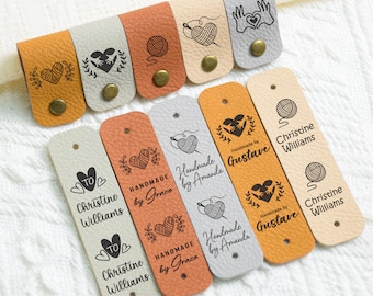 Handmade Crochet & Knitting Tags with Rivets – For Sweaters, Scarves, Bags And DIY Projects