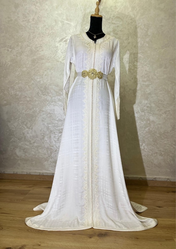 white wedding dress with gold belt Gold Sequin Ivory Tulle Wedding Flower Girl Dress, Belt/Flower main image 1