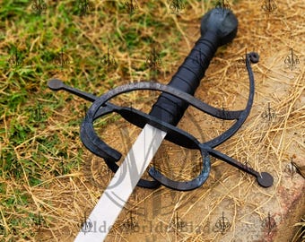 Handmade Medieval Rapier Sword with Leather Sheath | Viking Costume Prop