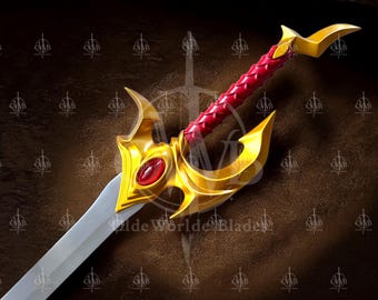 Solo Leveling Cha Hae-In Sword – Life-Size Metal Cosplay Replica, Solo Leveling Cosplay sword | Sung Jinwoo sword | Gamer Gift for Him