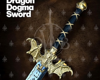 Handmade Dragon Dogma Sword, Dragon sword, Fantasy Sword, Unique Gift for him, Wedding Gift, Anniversary Gift