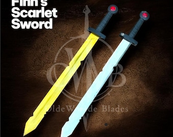 Handmade Finn's Scarlet Replica - Adventure Time Sword - Cosplay Prop - Gift for Enthusiasts