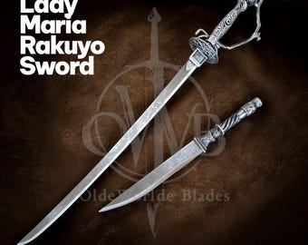 Lady Maria Rakuyo Replica Sword: Bloodborne Elden Ring Gamer Gift | Best Christmas Gift | best gift for wife | Gift Idea | Anniversary gift