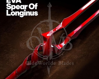 Lanza de Longinus de EVA de 83 pulgadas hecha a mano: accesorio de cosplay de aleación de aluminio