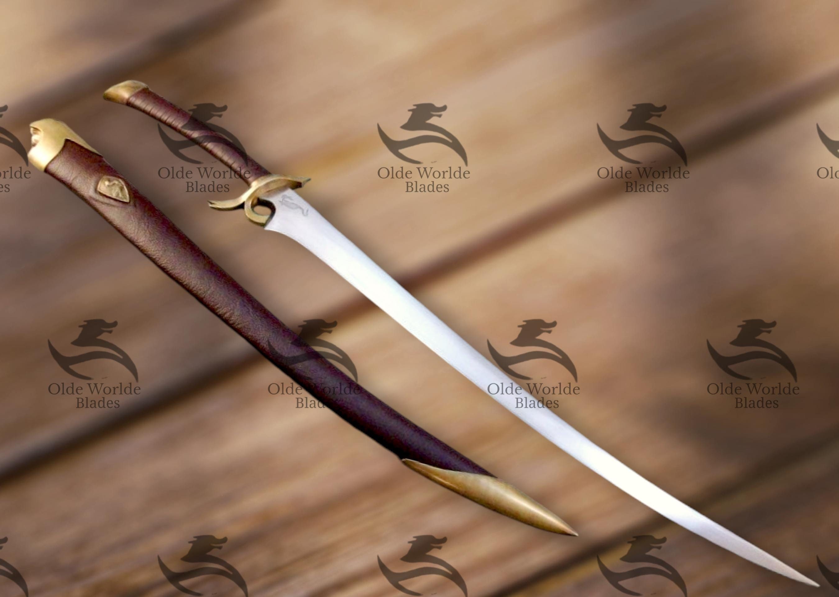 Heron Mark 1095 Carbon Steel Sword with Scabbard - Exquisite Craftsmanship, Durable Edge, Perfect for Collectors & Enthusiasts! Best gift