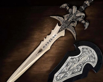Frostmourne Sword Replica | Metal Lich King Cosplay, WoW Inspired, WarCraft Sword