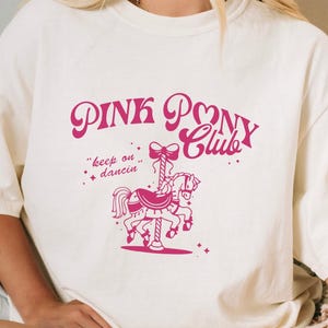 Pink Pony Club Shirt: Comfort Colors Sapphic Pride Music Tee