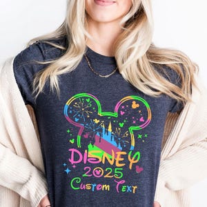 Custom Disneyworld Family Trip Shirt, Personalized Family Matching Shirt, Disney Family Vacation Shirt,  Disney Custom Minnie & Mickey Shirt