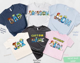 Toy Story Birthday Shirt, Custom Disney Birthday Boy Shirt, Toy Story Birthday Family Shirt, Custom Toy Story Shirt, Toy Story Family Shirt