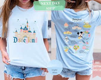 Disneyland castle Shirt, Disneyland 2025 Trip Tee, Vintage Disneyland shirt, Disney Family vacation Sweatshirt, Magic kingdom castle Tshirt