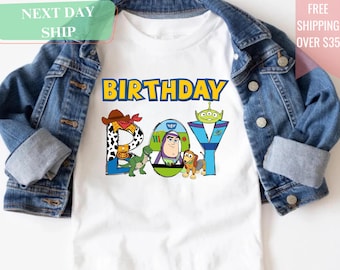 Toy Story Birthday Boys Shirt, Disney Toy Story Toddler Shirt, Boys Birthday Shirt, Disney Family Baby Bodysuit, Birthday Gift For Kids