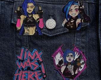 Pin de esmalte Jinx - Arte de fan de la Liga Arcana - Pin de jugador de esmalte duro - Leyendas