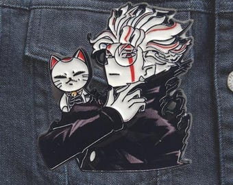 Ken Takakura Okarun – Pin de esmalte de anime Dandadan, pin de gato Kawaii, broche de anime lindo, pin de chaqueta de anime, pin de estilo manga, regalo Otaku