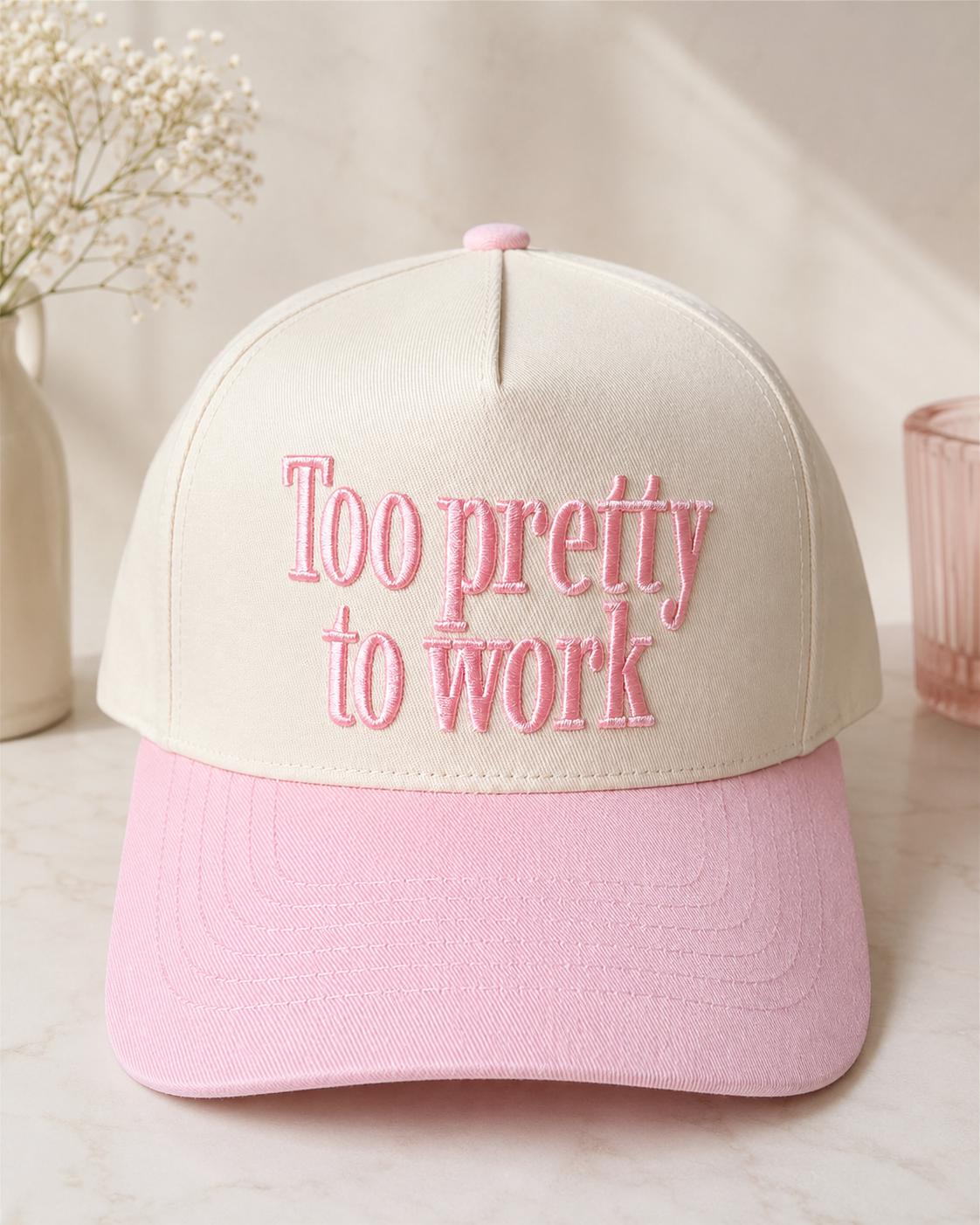 Too Pretty to Work - Etsy