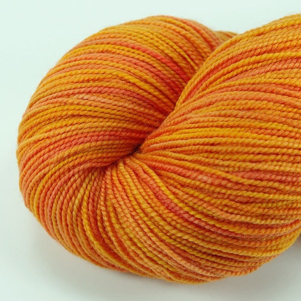 Pumpkin - Merino 2 Ply Superwash Yarn, 400 Yards, 100 grams