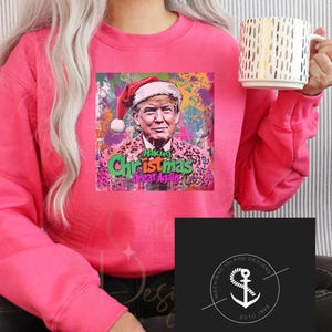 クリスマス帽子をかぶったトランプ氏、クリスマスを再び素晴らしいものに サンタ帽子