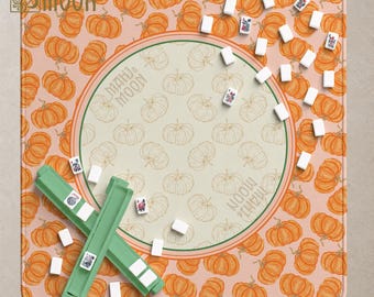 Mahjong Matte Herbst Chinoiserie Stil | Halloween Urlaub Spielmatte für American Mahjong