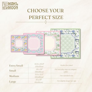 Mahjong Mat Fall Chinoiserie Style | Halloween Holiday Game Mat For American Mahjong image 3