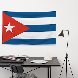 Double Sided Cuban Flag Decoration Outdoor Flag Patriotic Home Decor Cuba Flag Day Display Bandera de Cuba
