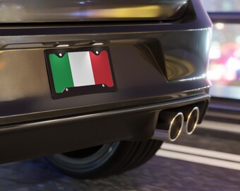 Italia Flag License Plate Custom Personalized Vanity Plate Italian Pride Car Accessories Unique Travel Gift 12x6 Aluminum Vehicle Tag