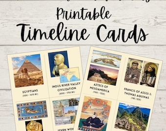 History of the World Timeline Cards