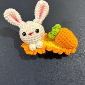 Adorable Rabbit and Carrot Barrette