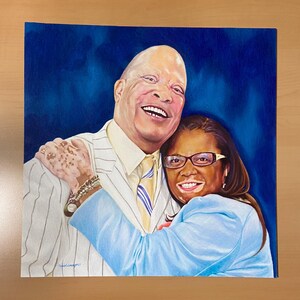 Personalized Portrait Drawing - Custom Commission in Graphite, Charcoal, or Colored Pencil