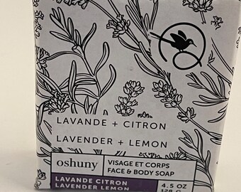Lavender Lemon Soap | Handmade Vegan Soap | Natural Skincare Bar | Moisturizing Bath Soap | Oshuny Soap