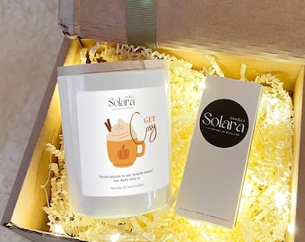 Holen Sie sich gemütliche Duftkerze - Herbst Home Decor, gemütliches Herbst Geschenk für Freunde, Mama, Oma, Geburtstagskerze, Herbst Vibes Kürbis Dekor