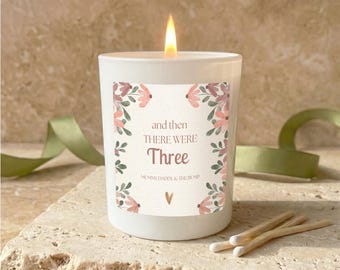 Set regalo di candele per la neomamma / Annuncio di gravidanza, regalo per baby shower per la futura mamma