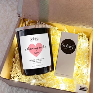 Mutterschaftsurlaub Duftkerze, personalisiertes Geschenk für werdende Mama, Babypartygeschenk, neues Baby-Schwangerschaftsgeschenk, Mutterschaftsgeschenk