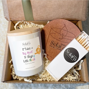 Regalo de agradecimiento para el maestro, vela perfumada para asistente de enseñanza y niñera, fin de curso, regalo de agradecimiento al maestro, regalo de Navidad