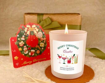 Christmas Gift for Auntie, Auntie Christmas Candle, Aunty Xmas Gift, Christmas Present for Aunt, Gift for Auntie from Niece or Nephew