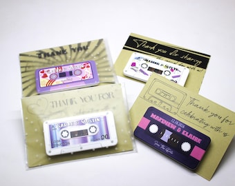Cassette Tape Theme Wedding Favors, Personalized Bottle Opener Magnet, Gift For Guests