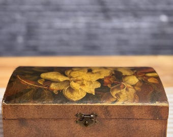 vintage wood box 1980s