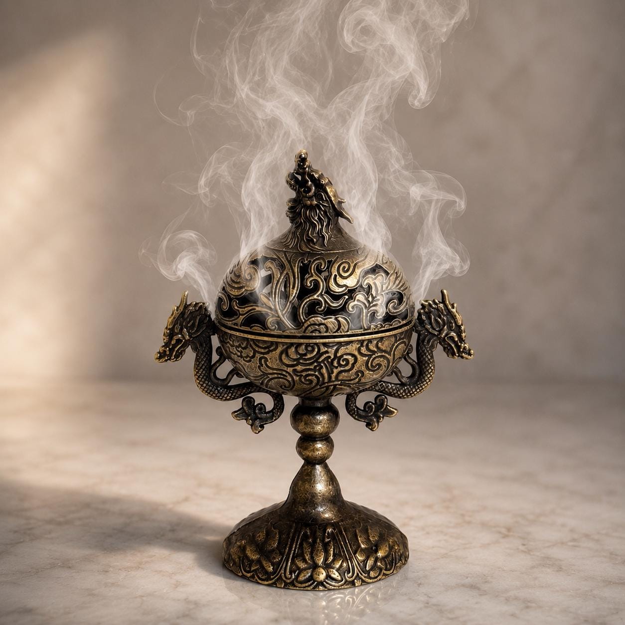 Vintage Brass Dragon Candle Holder - Etsy