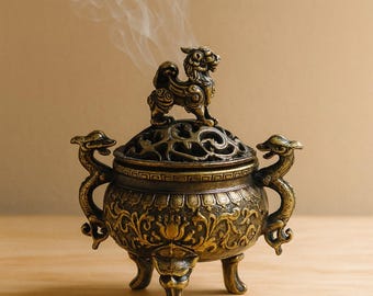 中国東洋ヴィンテージ仕上げメタル香炉アクセントws1225E - Etsy 日本