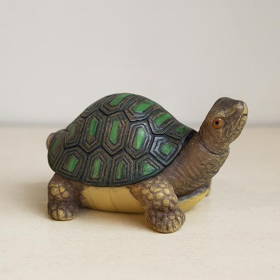 亀　置物　インテリア 2インチのヴィンテージ亀の置物、小さな動物亀、オーストラリアの