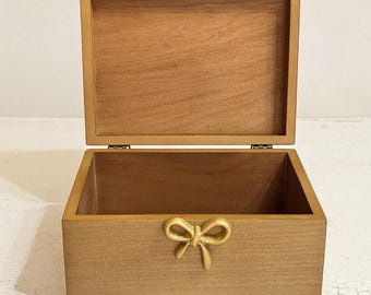 木製彫刻ジュエリーボックス、アンティーク、6インチ、ファッション