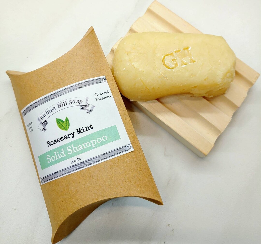 Rosemary Mint Flaxseed Soap Nuts Shampoo Etsy